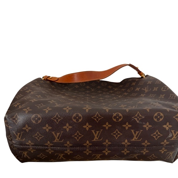 Louis Vuitton Graceful MM Brown Monogram Tote Bag with Peony liner. - Picture 3 of 10